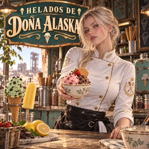 Portada de Helados de Doña Alaska en Steam Workshop